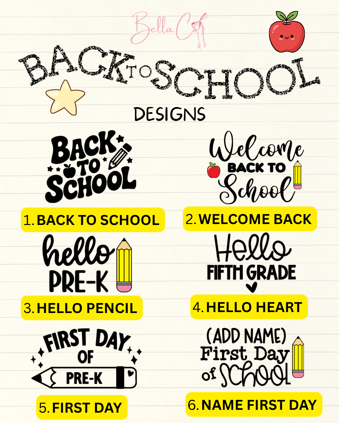 BACK TO SCHOOL BUNDLE