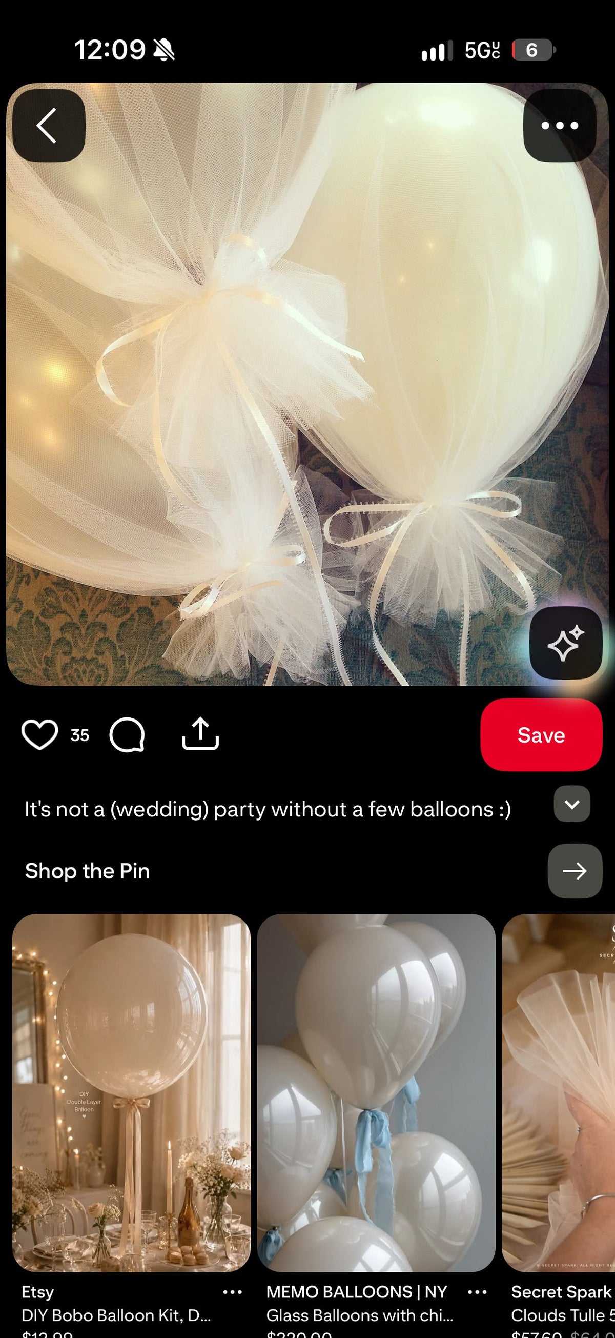Custom order Tulle Balloons