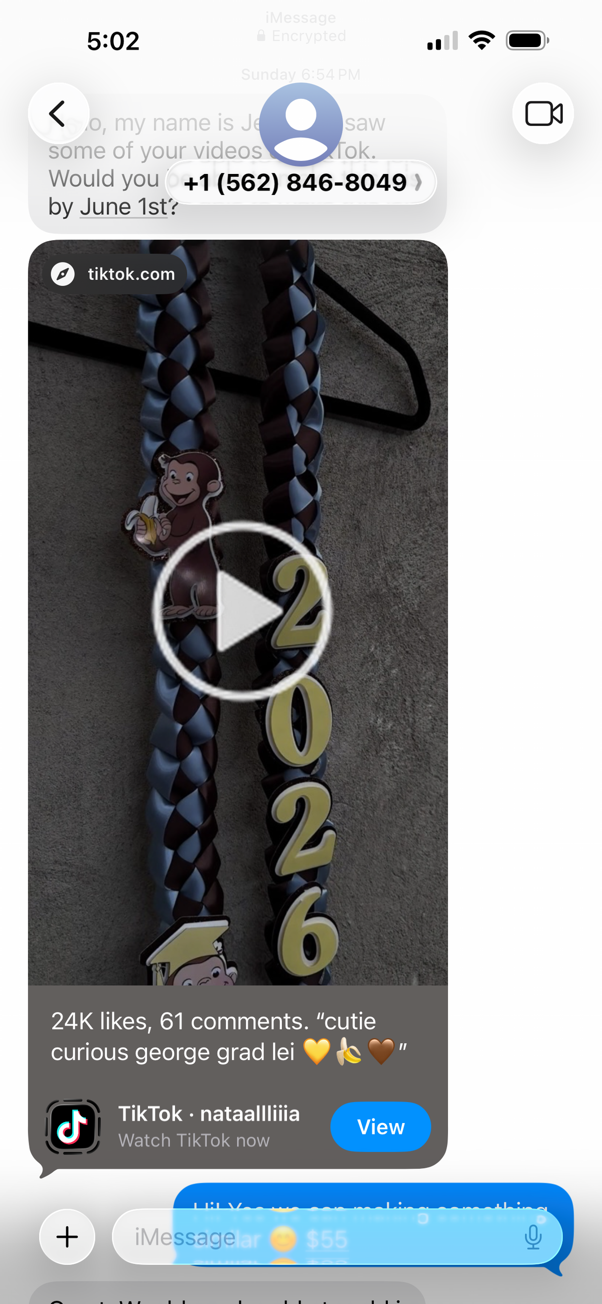 Custom lei