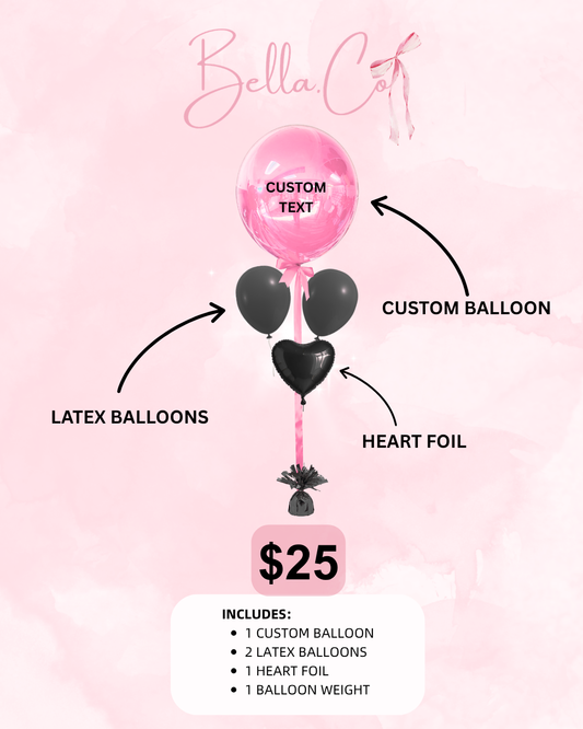$25 HEART FOIL & LATEX MIX