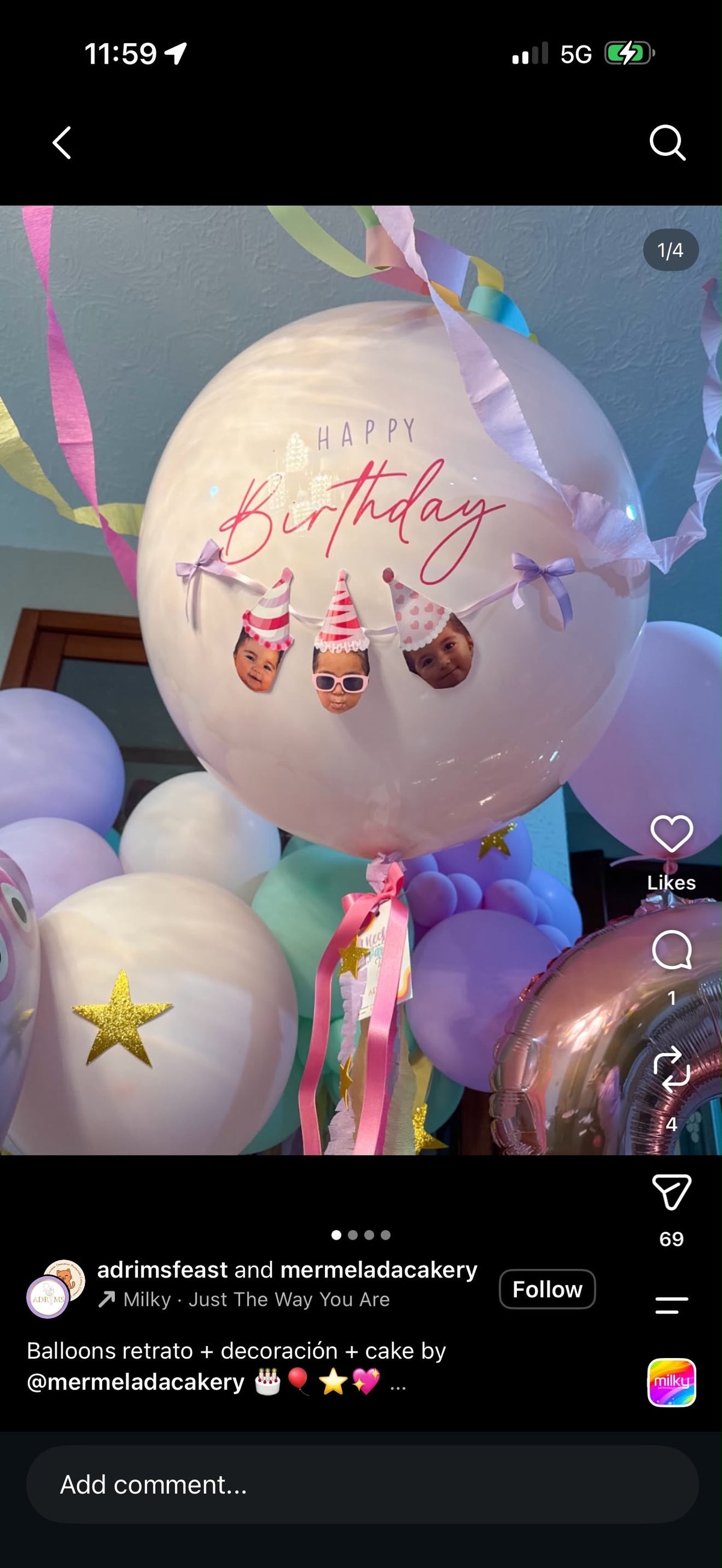Custom balloon order
