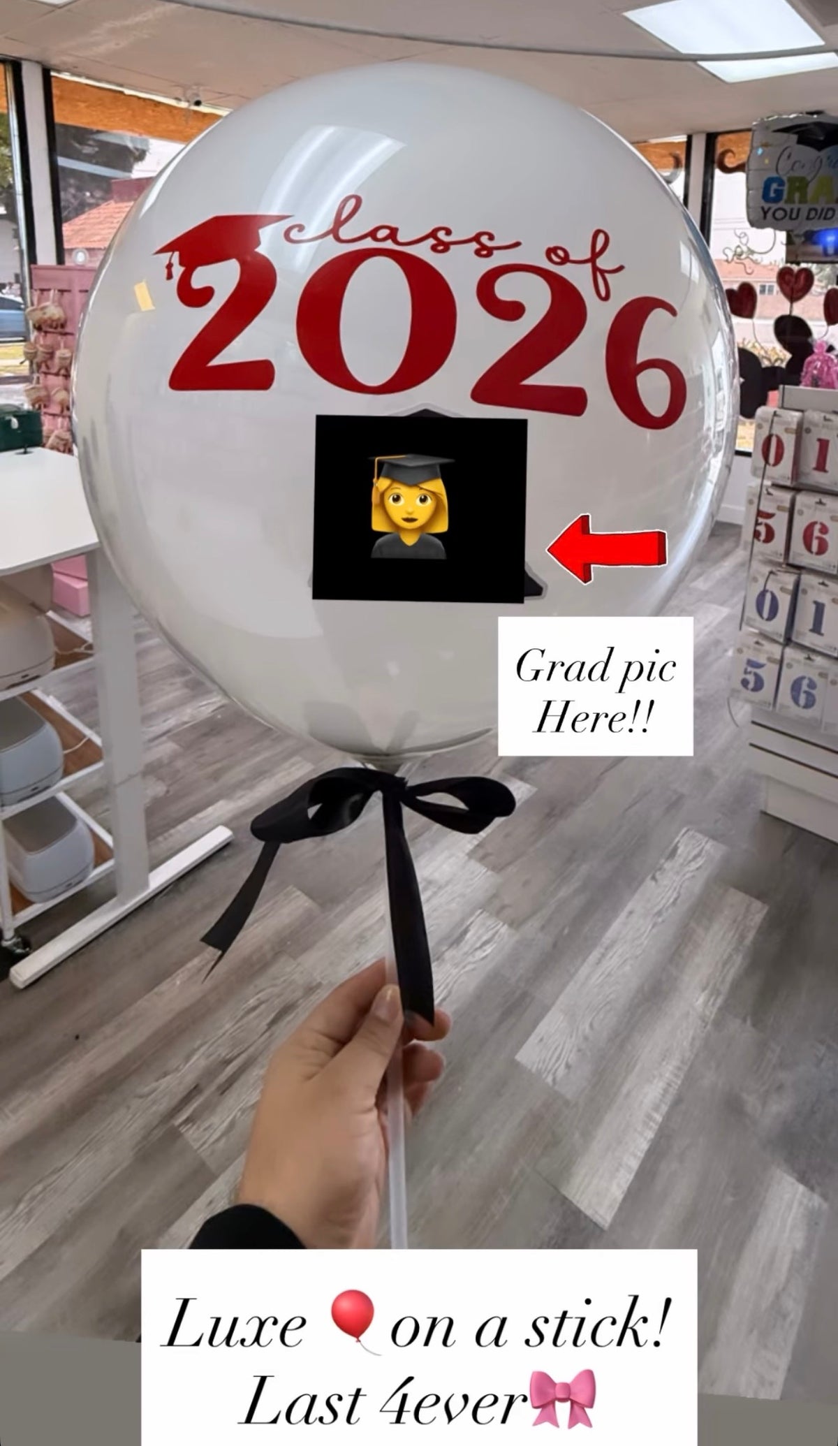 Balloon on a stick