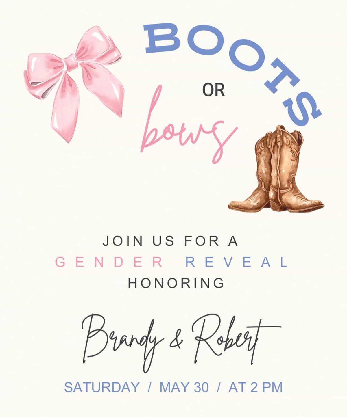Gender reveal box