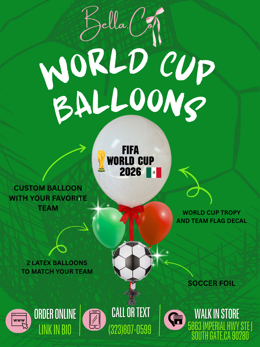 WORLD CUP BALLOON BOUQUET