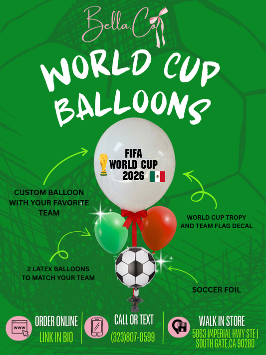WORLD CUP BALLOON BOUQUET