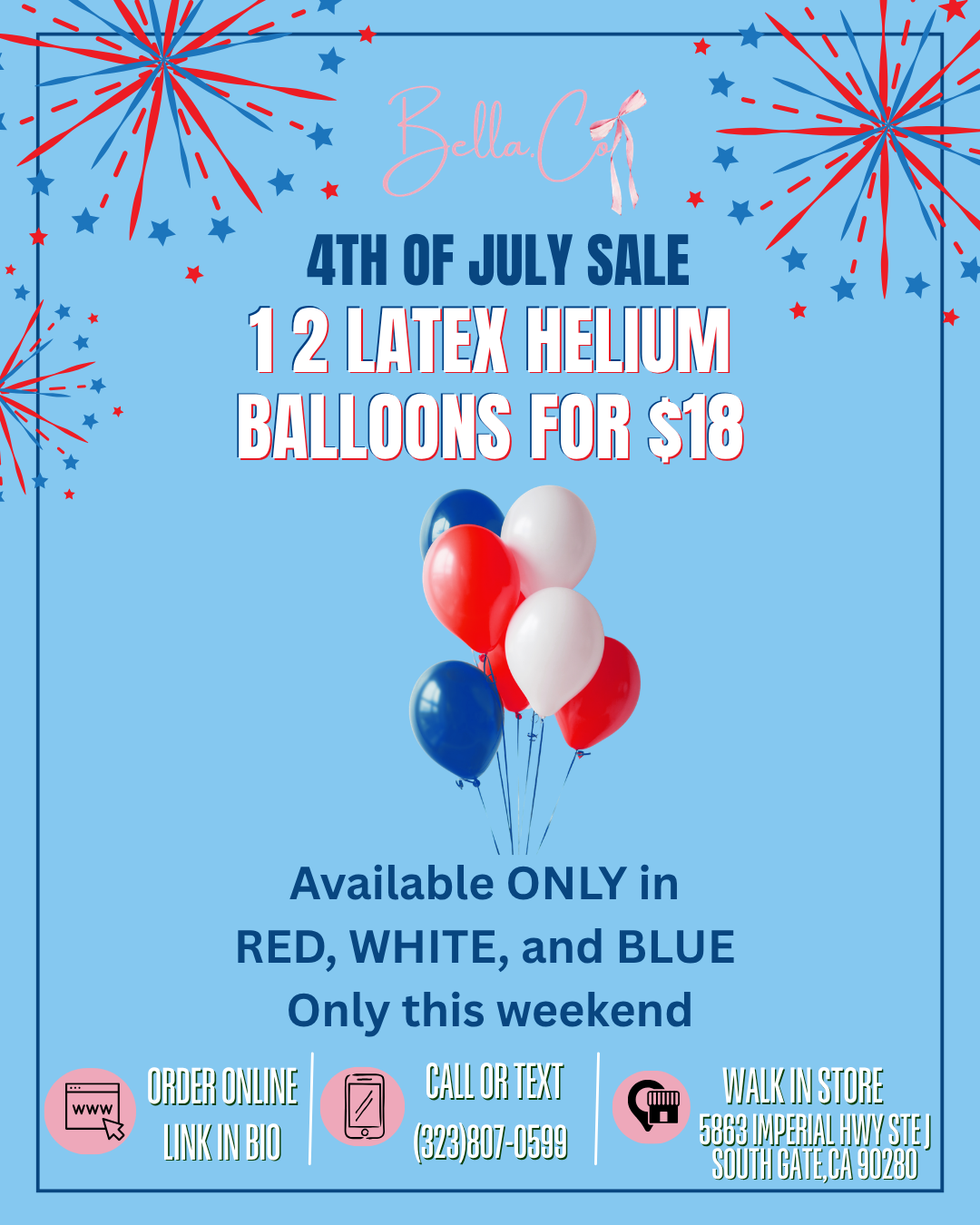 4TH OF JULY 12 LATEX FOR $18